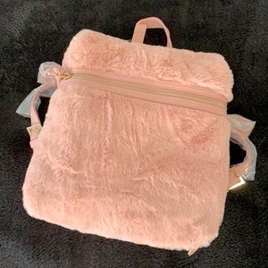 NWT FOREVER 21 Pink Fur Backpack